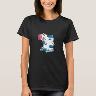 Camiseta Bebê Vaca Fazendeiro Animal de Fazenda Vaca