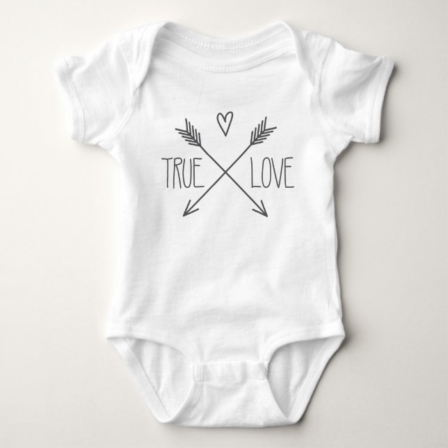 Camiseta Bebê verdadeiro do amor (Frente)