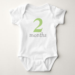 Camiseta Bebê Verde Mensal