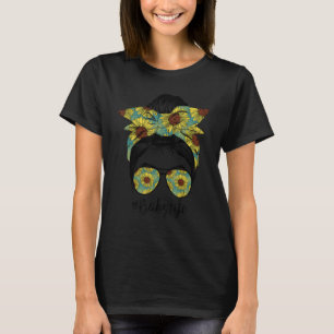 Camiseta Bebê Vida Má Cabelo Maluco Togo Girassol Mães