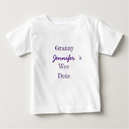 Camiseta Bebê vovó personalizado