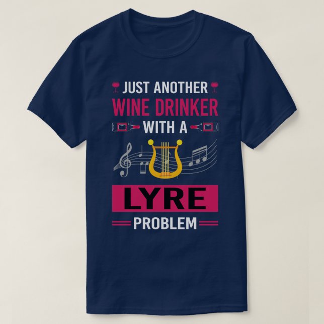 Camiseta Bebedeira de Vinho Lyre (Frente do Design)