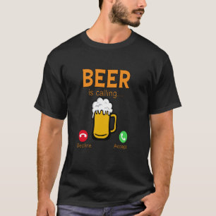 Camiseta Bebedor de Cerveja Engraçado Bebendo Cerveja Está
