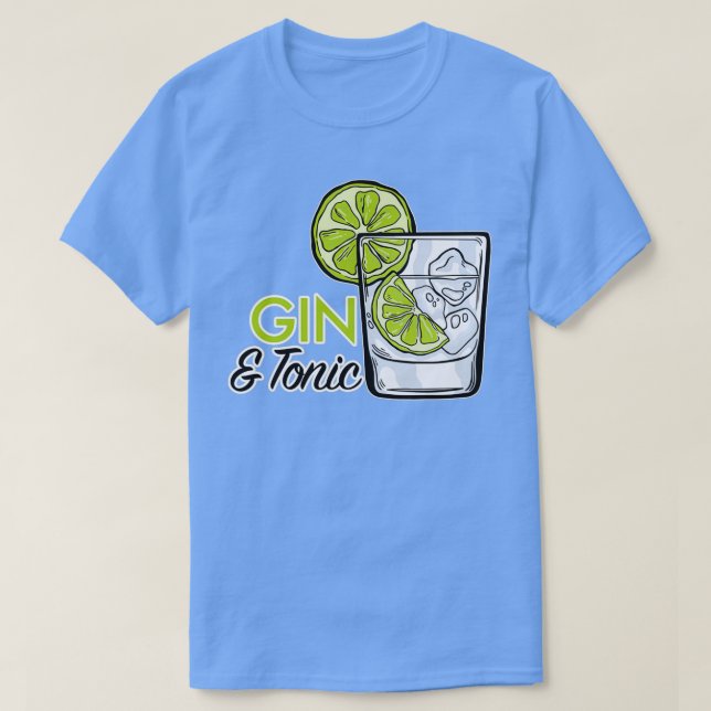 Camiseta Bebedor de Gin Tonic Longdrink Festa JGA Presente  (Frente do Design)