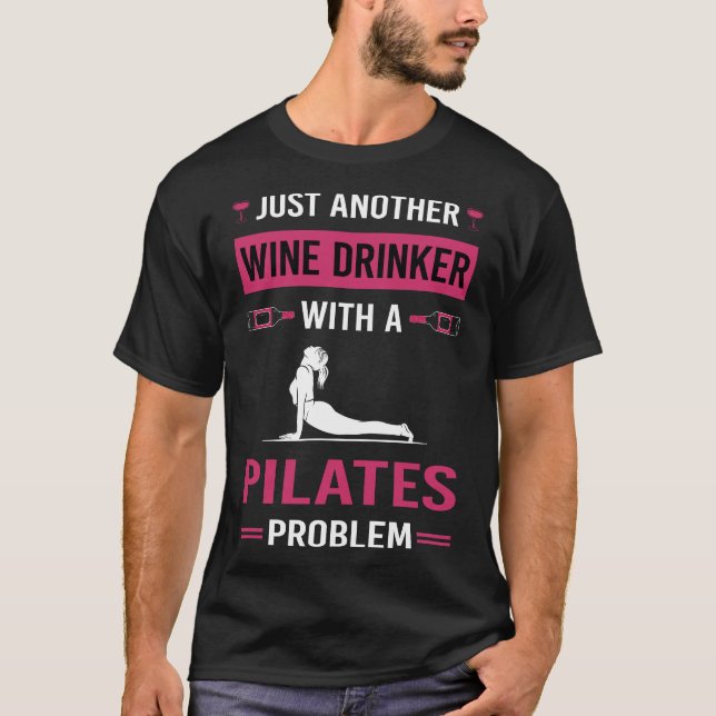 Camiseta Bebedor de Vinho Pilates (Frente)