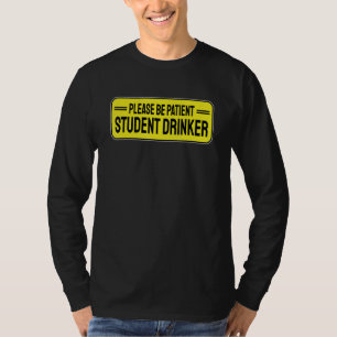 Camiseta Bebedor Estudante Bebendo 1