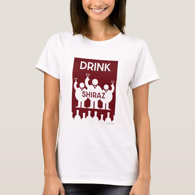 Camiseta Bebedores de Vinho Shiraz (Frente)