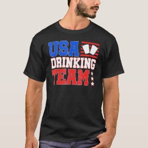 Camiseta Bebendo Americano Independência Dia 4 de julho