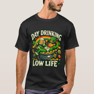 Camiseta Bebendo baixo vida vintage engraçado st patricks d