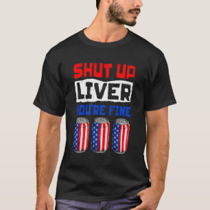 Camiseta Bebendo Beer Engraçado Citação 4 De Julho Para Adu