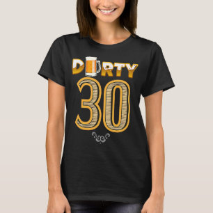 Camiseta Bebendo Beers Party a Vintage 30 3 suja 3