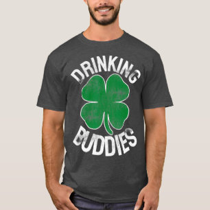 Camiseta Bebendo Buddies Dia de São Patrício Irish Matchi