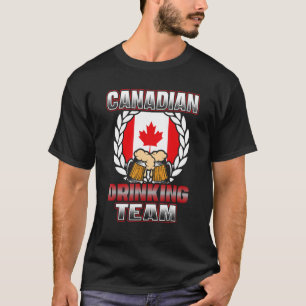Camiseta Bebendo Canadense Team Beer Party Canada 1
