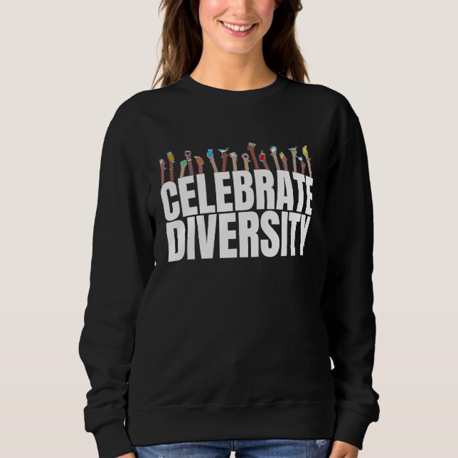 Camiseta Bebendo  Celebre a Diversidade  para Barman (Frente)