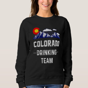 Camiseta Bebendo Colorado Equipe Denver Map Flag Co Souveni