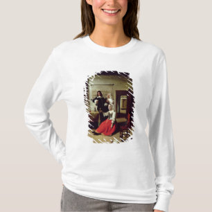 Camiseta Bebendo com soldados, 1658 da mulher
