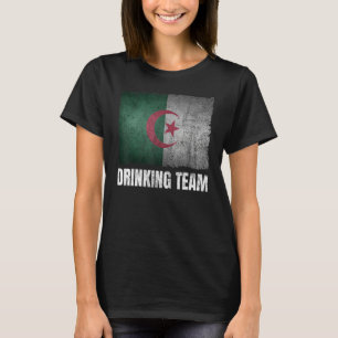 Camiseta Bebendo da Argélia Gráfico para Homens Engraçados