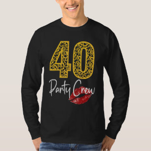 Camiseta bebendo de 40 Festas Cerveja Feliz Bir 40 Anos