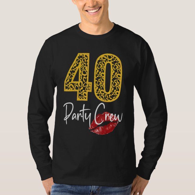 Camiseta bebendo de 40 Festas Cerveja Feliz Bir 40 Anos (Frente)