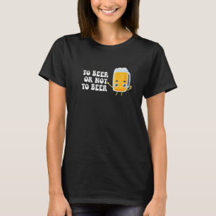 Camiseta Bebendo De Álcool Para Cerveja Ou Não Para Cerveja