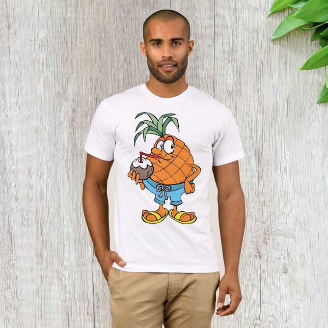 Camiseta Bebendo de ananás - Leite de coco (Criador carregado)