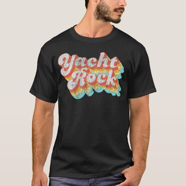 Camiseta Bebendo de Barcos Fade Yacht Rock Party (Frente)