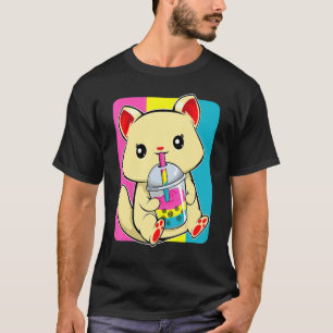 Camiseta Bebendo de Cat Boba Lgbt Q Gatinho Orgulho Pansexu