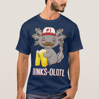 Camiseta Bebendo de Cerveja Axolotl Drinksolotl