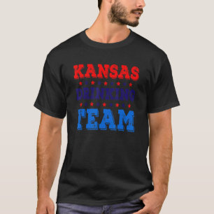 Camiseta Bebendo de Cerveja do Orgulho Estatal da Equipe do