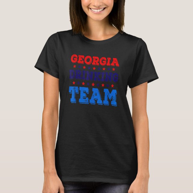 Camiseta Bebendo de Cerveja do Orgulho Estatal da Equipe do (Frente)
