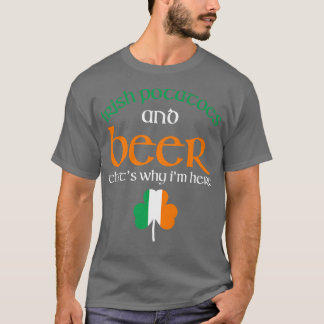 Camiseta Bebendo De Cerveja Engraçado Batatas Irlandesas Ir