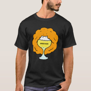 Camiseta Bebendo de cerveja Ginger Bar vermelho punny