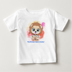 Camiseta bebendo de desenho animado bobba