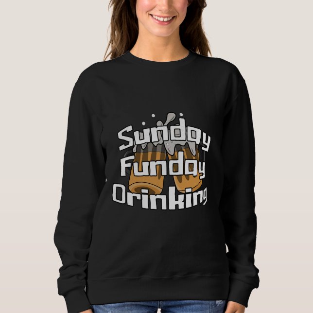 Camiseta Bebendo de domingo do Funday (Frente)