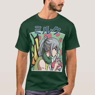 Camiseta Bebendo de Fada Estética Fairycore Japonês Strawb