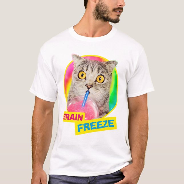 Camiseta Bebendo de Gato (Frente)