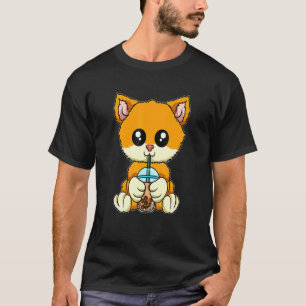 Camiseta Bebendo De Gato - Bolha De Ea - Animais Frescos Co