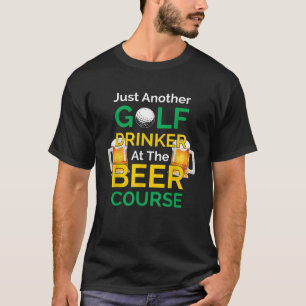 Camiseta Bebendo De Golfe Engraçado Drinker De Golfe No Cur