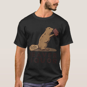 Camiseta Bebendo de líquido do castor
