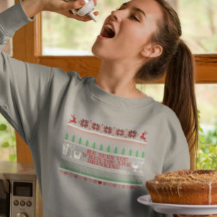 Camiseta Bebendo De Natal Feio Cocktail Engraçado