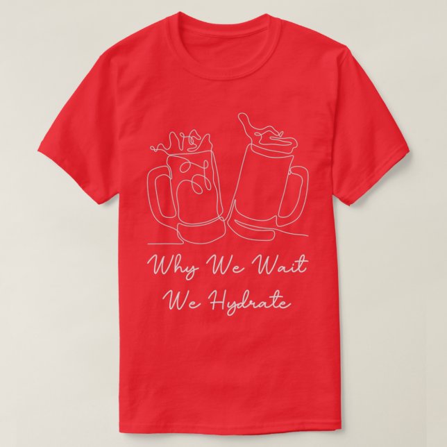 Camiseta Bebendo de Presente de Álcool de Cerveja (Frente do Design)