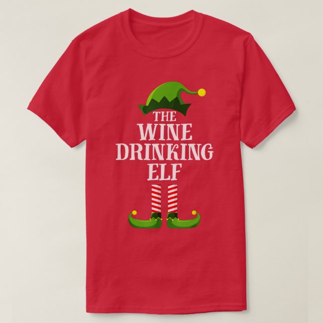 Camiseta Bebendo de Vinho - Famílias Igualáveis Natal (Frente do Design)