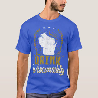 Camiseta Bebendo De Wisconsin Alcoholic Wisconsinites Beer