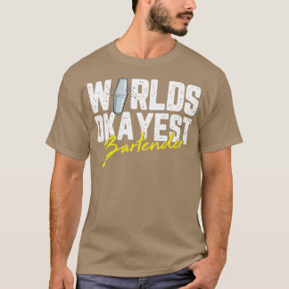 Camiseta Bebendo Do Barman De Barramento Do Mundo Para Um B
