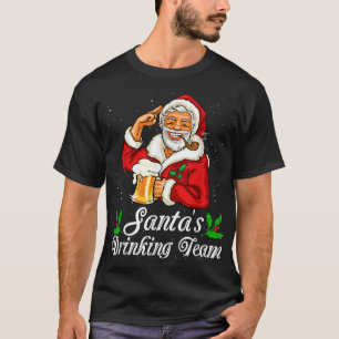 Camiseta Bebendo Do Bebendo Do papai noel Beer Beer Drinker