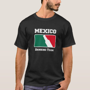 Camiseta Bebendo do México Beer W/ Cores de Sinalizador Me