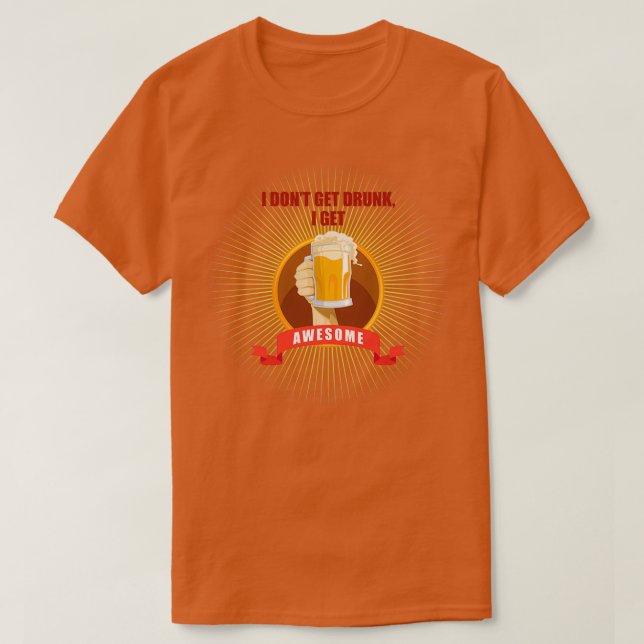 Camiseta Bebendo e festa que não tenho bebado (Frente do Design)