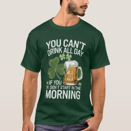 Camiseta Bebendo Engraçada Irlandesa Ofensiva