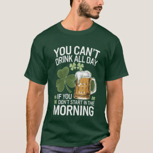 Camiseta Bebendo Engraçada Irlandesa Ofensiva