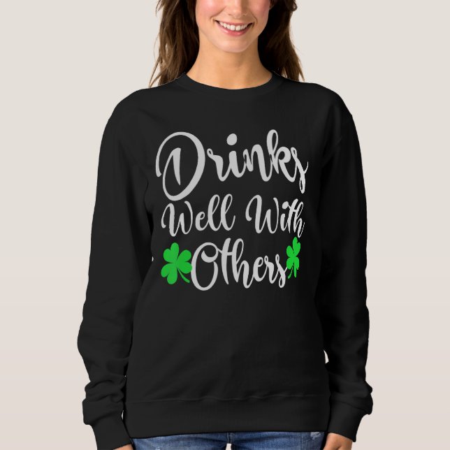 Camiseta Bebendo Engraçado Bebe Bem Com O (Frente)